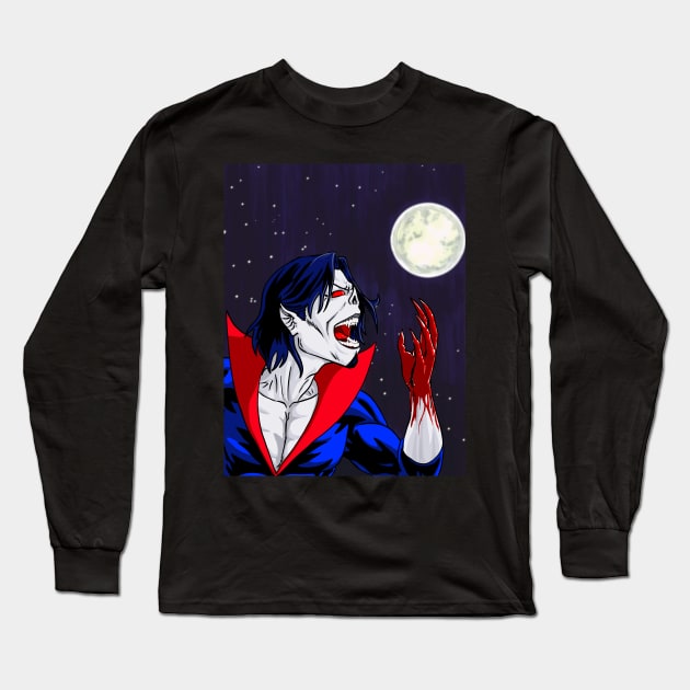 Morbius Long Sleeve T-Shirt by AnalogArtByAdam